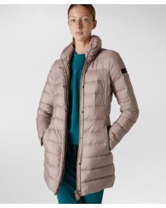 Piumino con collo alto