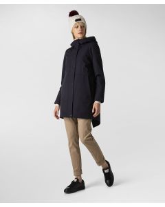 Parka liscio minimal e sofisticato