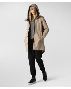 Parka liscio minimal e sofisticato