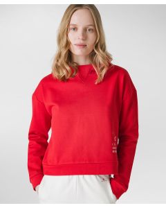 Maglia in morbida felpa con cappuccio