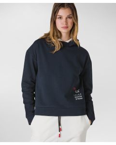 Maglia in morbida felpa con cappuccio