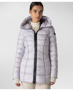 Piumino in piuma e tessuto riciclati