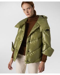 Piumino eco-sostenibile e lucente