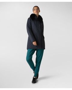 Giacca slim con pelliccia