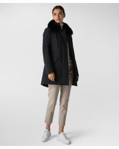 Giacca slim con pelliccia