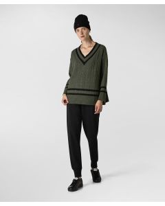 Maglia in lana merinos cardata