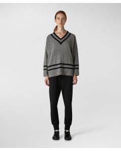 Maglia in lana merinos cardata