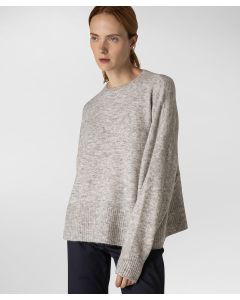 Maglia in tricot misto alpaca elasticizzata