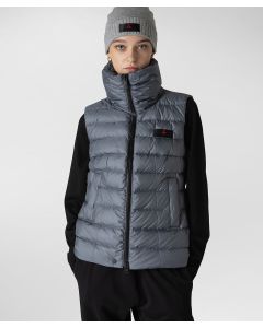 Piumino smanicato in 100% poliestere riciclato