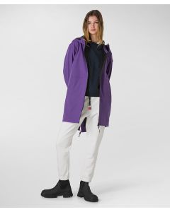 Parka a coda di rondine in nylon stretch