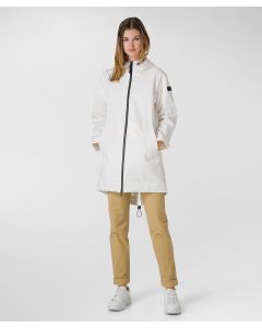 Parka a coda di rondine in nylon stretch