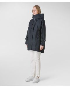 Parka a coda di rondine in cotone/nylon