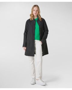 Trench lucente in cotone e nylon