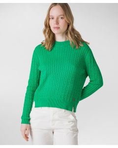 Maglia a treccia in tricot