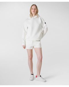 Maglia in scuba con cappuccio