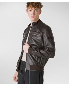 Biker in pelle