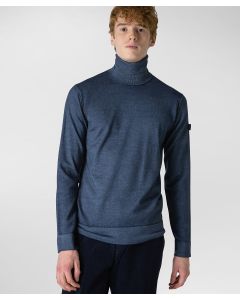 Maglia in merinos con tintura acidata