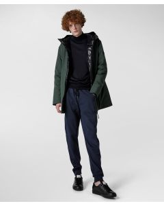 Trench liscio in Primaloft minimal e sofisticato