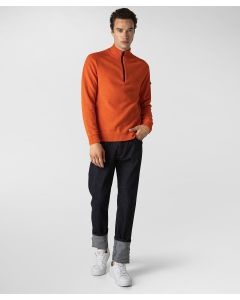 Maglia a collo alto in misto lana mouliné