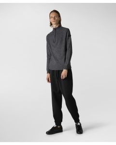 Maglia a collo alto in misto lana mouliné