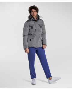 Urban field jacket con collo in pelliccia
