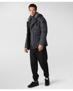 Urban field jacket con collo in pelliccia