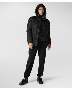 Urban field jacket con collo in pelliccia