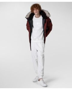 Parka in ripstop con collo in volpe