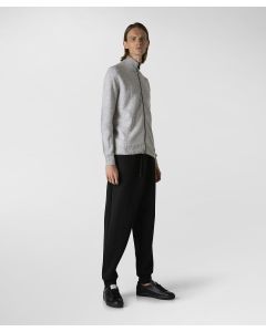 Maglia a collo alto in tricot misto lana mouliné