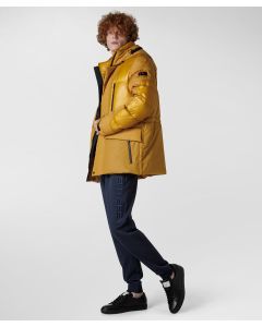 Giacca in doppio tessuto downproof e idrorepellente