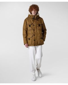 Field jacket in nylon cordura e drill di lana