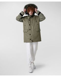 Parka in tessuto made in Italy