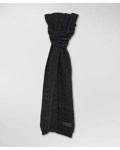 Sciarpa a treccia in tricot misto lana