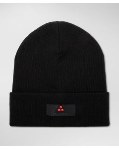 Cappello in tricot misto lana con logo