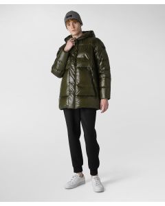 Piumino lungo e liscio, regular fit