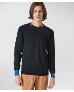 Maglia in tricot con inserti colorati