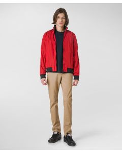 Bomber con inserti in contrasto colore