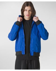 Bomber con inserti in contrasto colore
