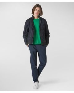 Bomber con inserti in contrasto colore