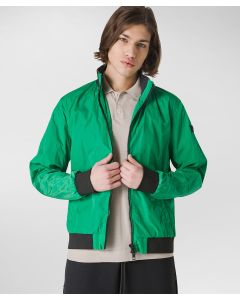 Bomber con inserti in contrasto colore