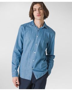Camicia traspirante in tessuto Chambray
