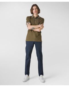 Polo a maniche corte in cotone stretch