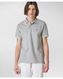 Polo confortevole in cotone melange
