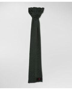 Sciarpa in tricot misto lana con fascetta portalogo