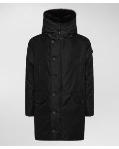 Parka in tessuto made in Italy